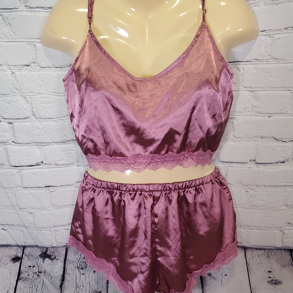 PURPLE  UNDERWEAR PAJAMAS SUIT KF90023